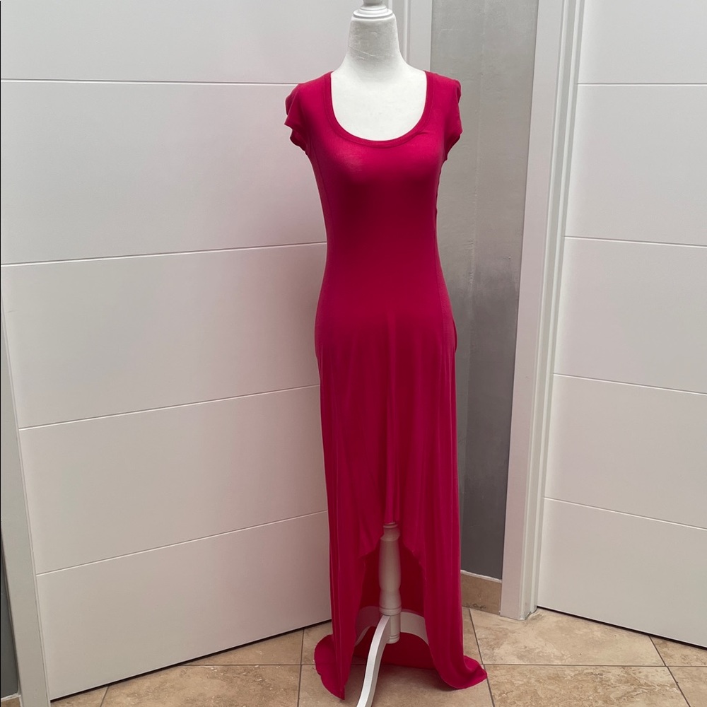 Awesome fuchsia high-low Maxi Dress